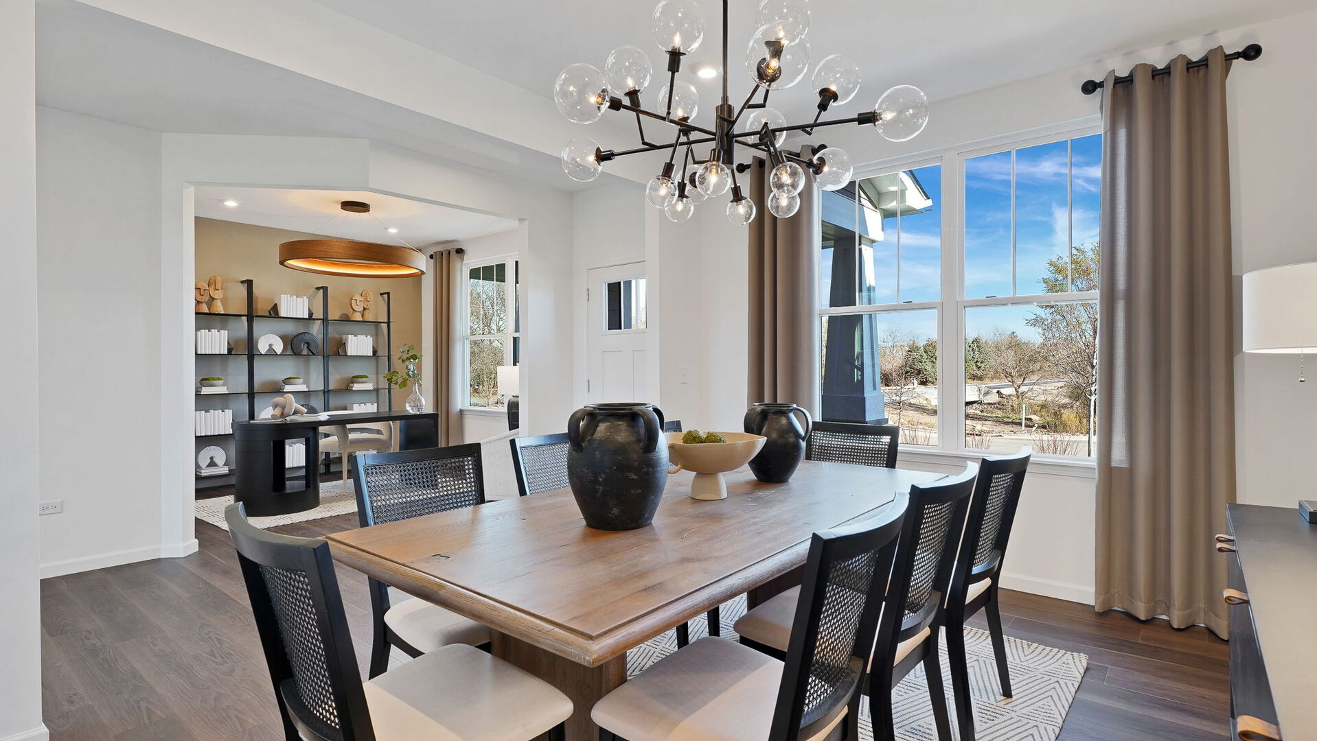 1675 Landy Lane Deerfield, IL 60015 - Photo 10 of 19 a view of a dining room with furniture window and wooden floor