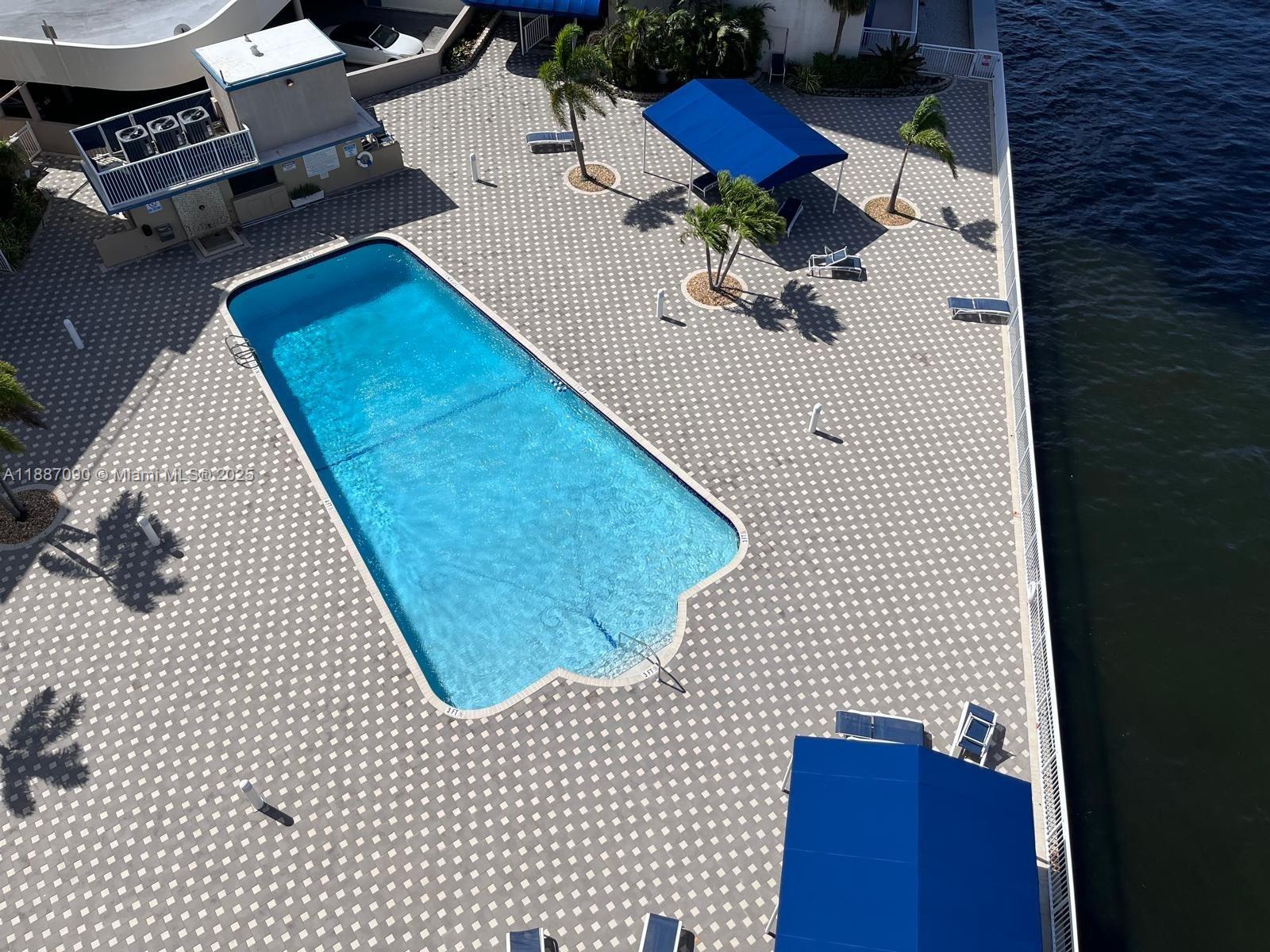 1500 South Ocean Drive, Unit A8 Hollywood, FL 33019 - Photo 44 of 53 an aerial view of a backyard