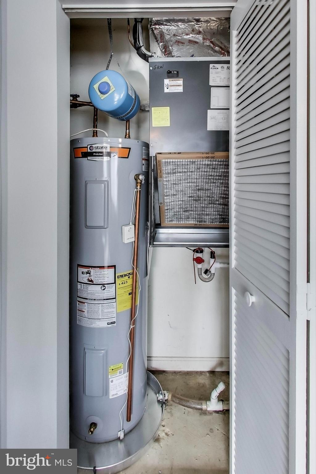 10410 Beacon Ridge Drive, Unit 202 Bowie, MD 20721 - Photo 33 of 47 Utility Closet - Water Heater and Furnance