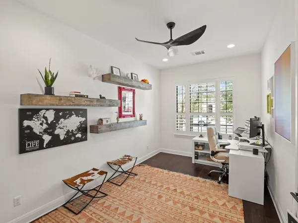 a workspace with a window