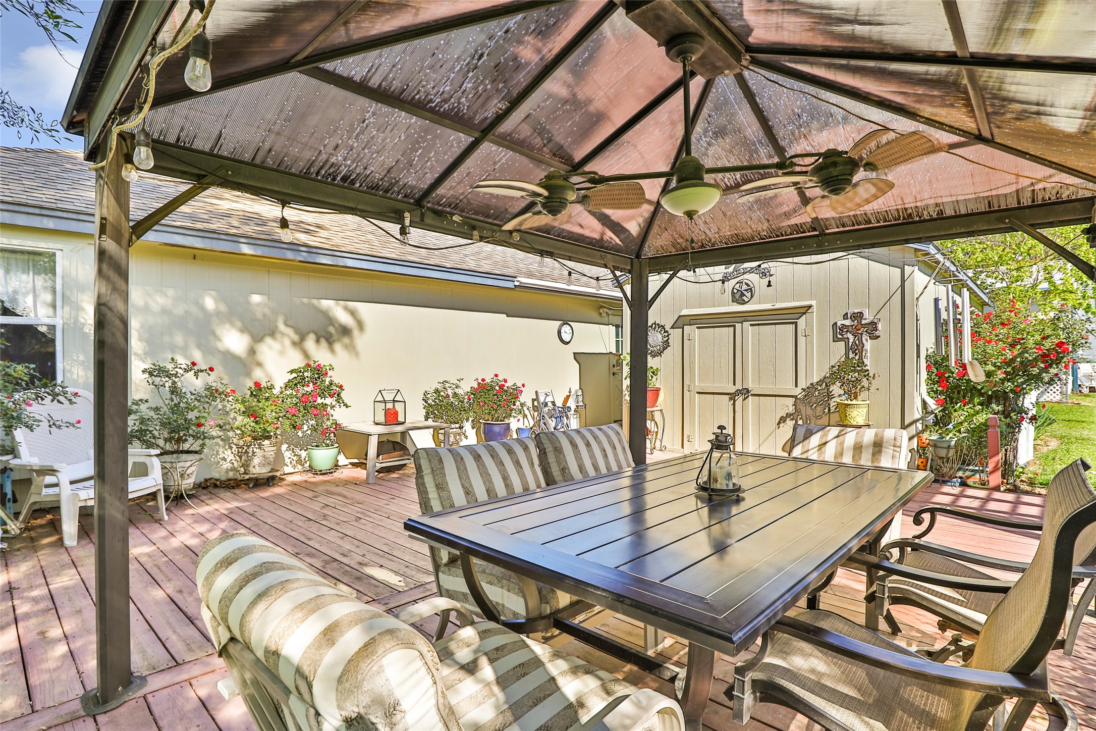 27414 Kathy Lane Magnolia, TX 77355 - Photo 29 of 41 This is a covered space ideal for outdoor meals.