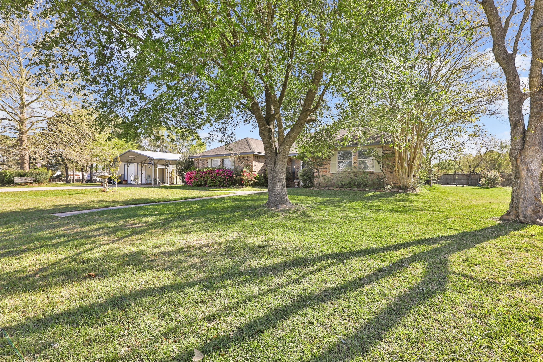 27414 Kathy Lane Magnolia, TX 77355 - Photo 3 of 41 The home is nestled on an acre of land.