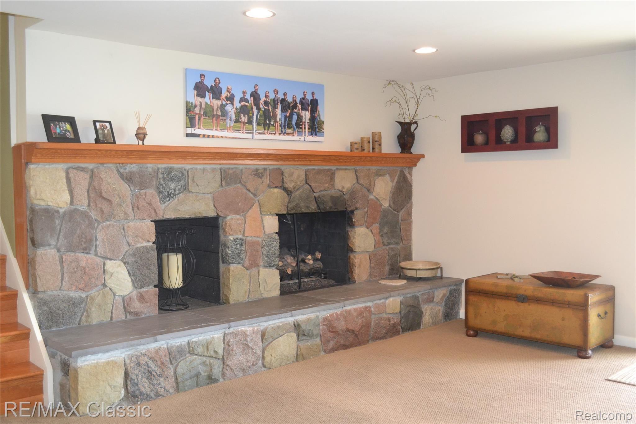 3901 East Commerce Road Commerce Township, MI 48382 - Photo 18 of 44 Family Room Fireplace