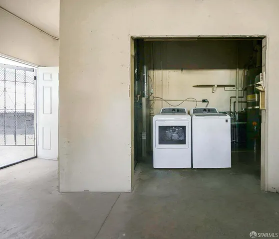 a kitchen with a stove and a microwave