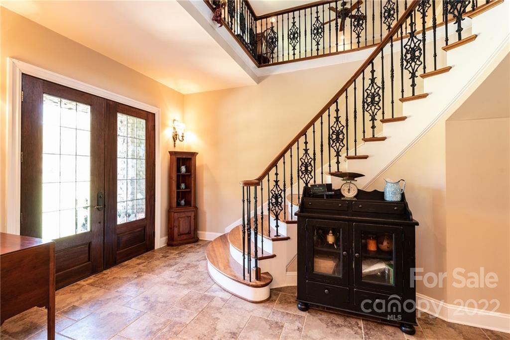 4597 Hickory Nut Ridge Road Granite Falls, NC 28630 - Photo 15 of 48 a view of entryway livingroom and hall with wooden floor