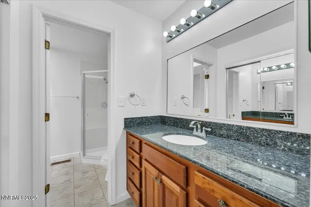 a view of a garage with wooden wall