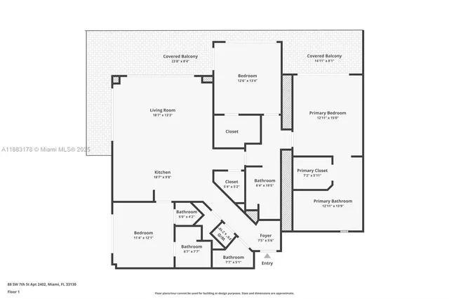 a view of an empty room