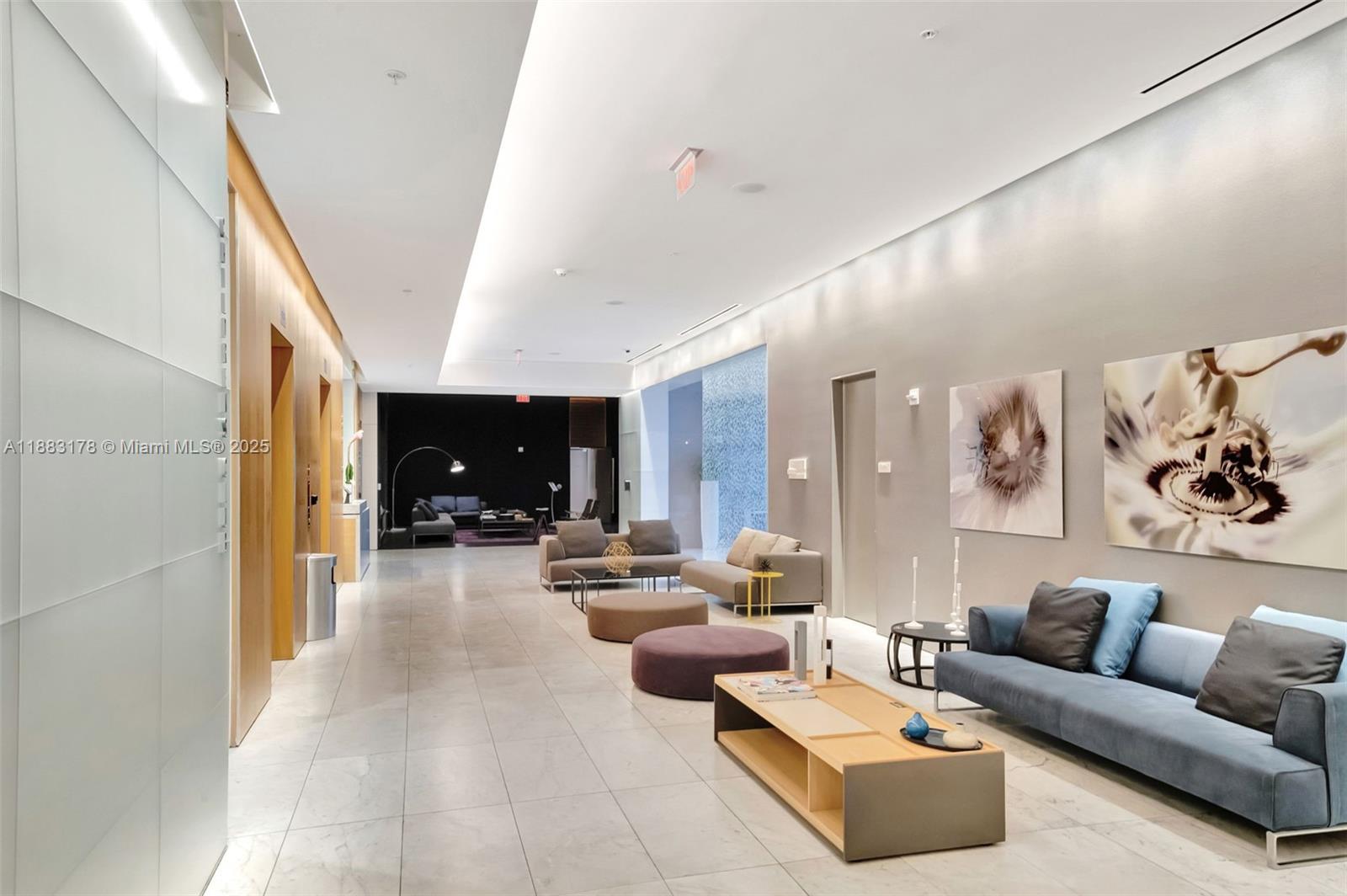 88 Southwest 7th Street, Unit 2402 Miami, FL 33130 - Photo 36 of 38 Residents only lobby on 6th floor