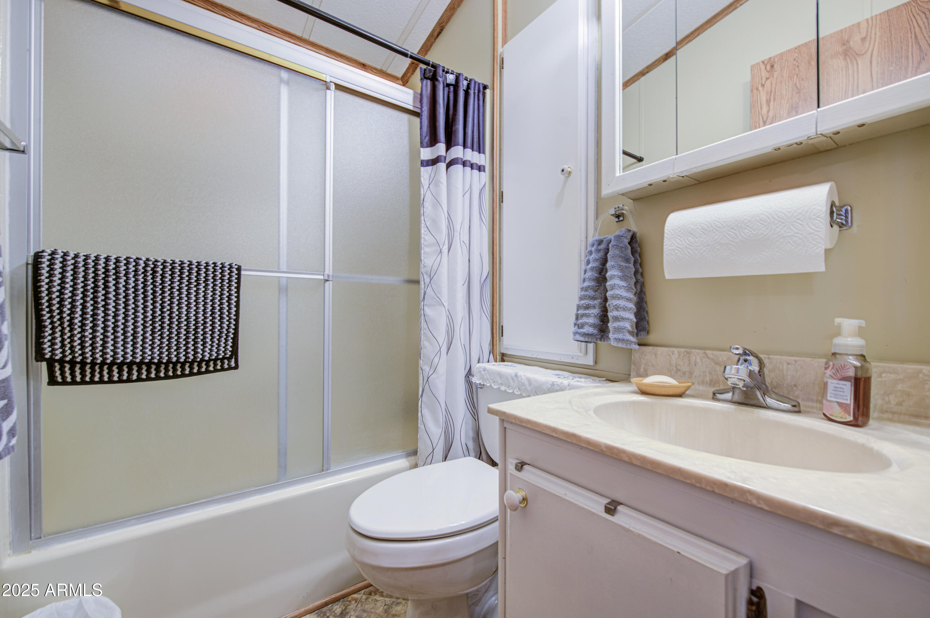 7750 East Broadway Road, Unit 780 Mesa, AZ 85208 - Photo 26 of 44 a bathroom with a sink toilet and shower
