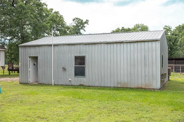 a backyard of a house