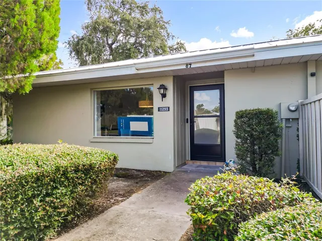 a front view of a house