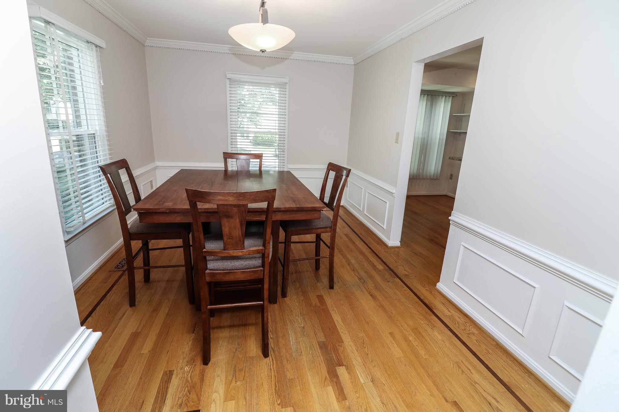 7281 Olde Lantern Way Springfield, VA 22152 - Photo 12 of 30 Dining Room with Window Box Molding
