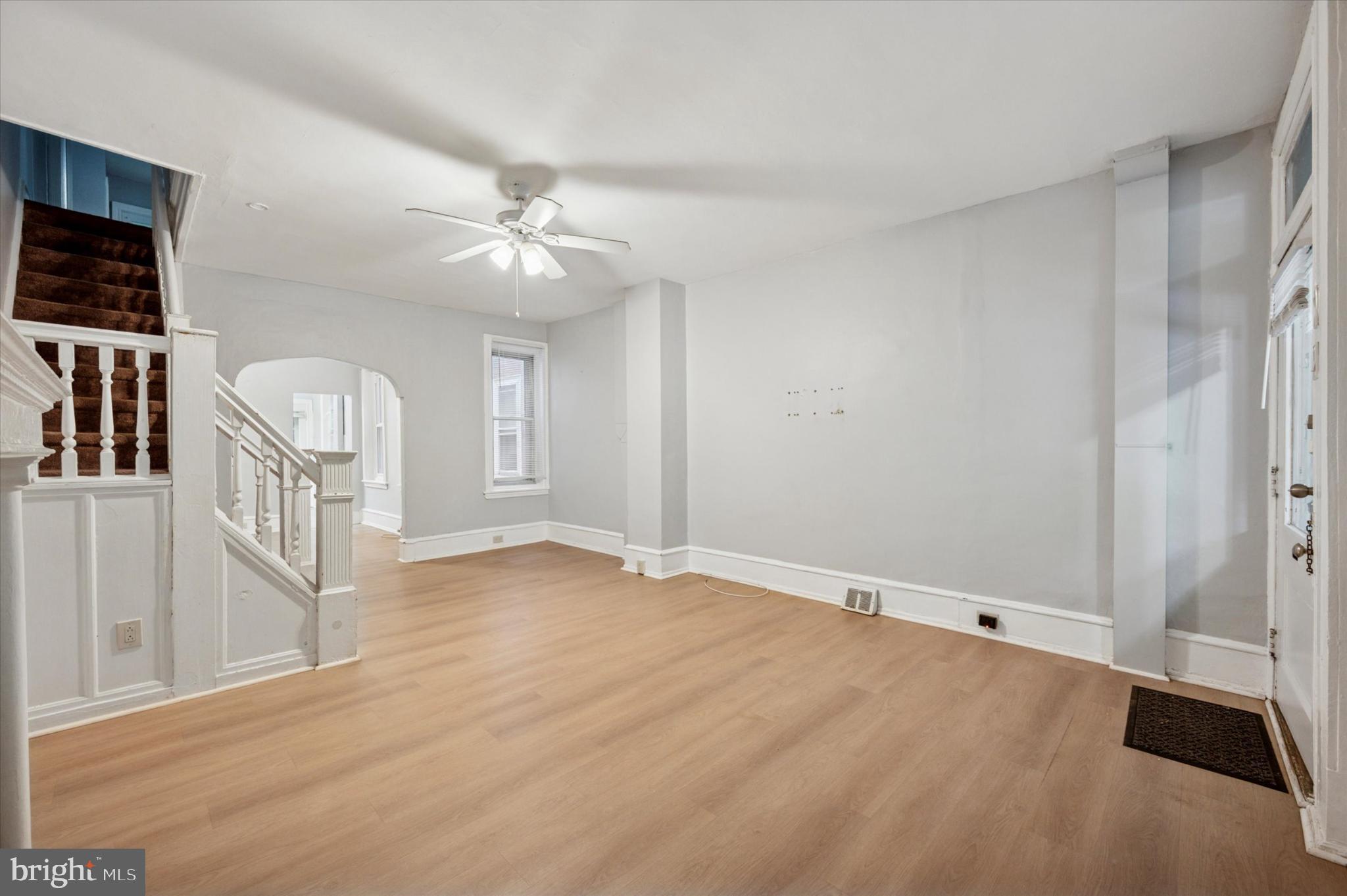 4817 Ridge Avenue Philadelphia, PA 19129 - Photo 17 of 34 wooden floor in an empty room with a window