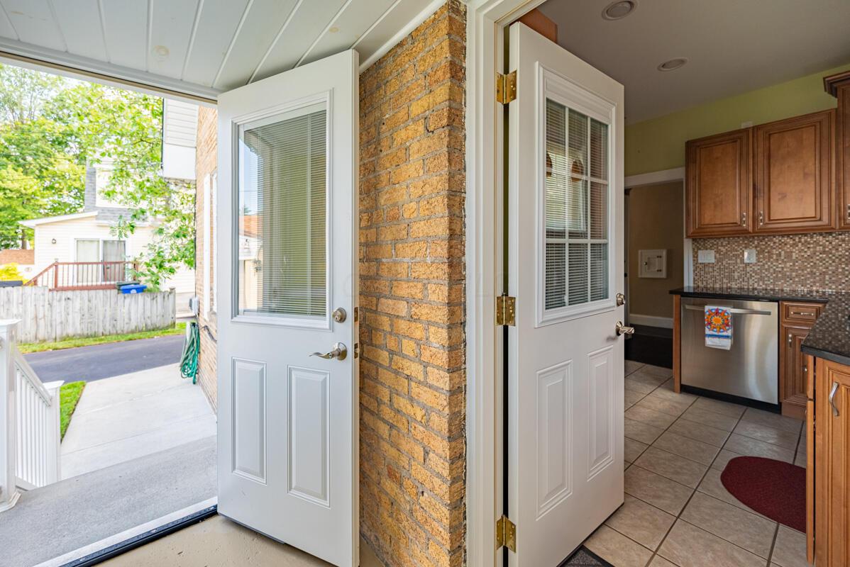 150 Arden Road Columbus, OH 43214 - Photo 6 of 37 Rear entrance from mudroom to outside with new exterior door