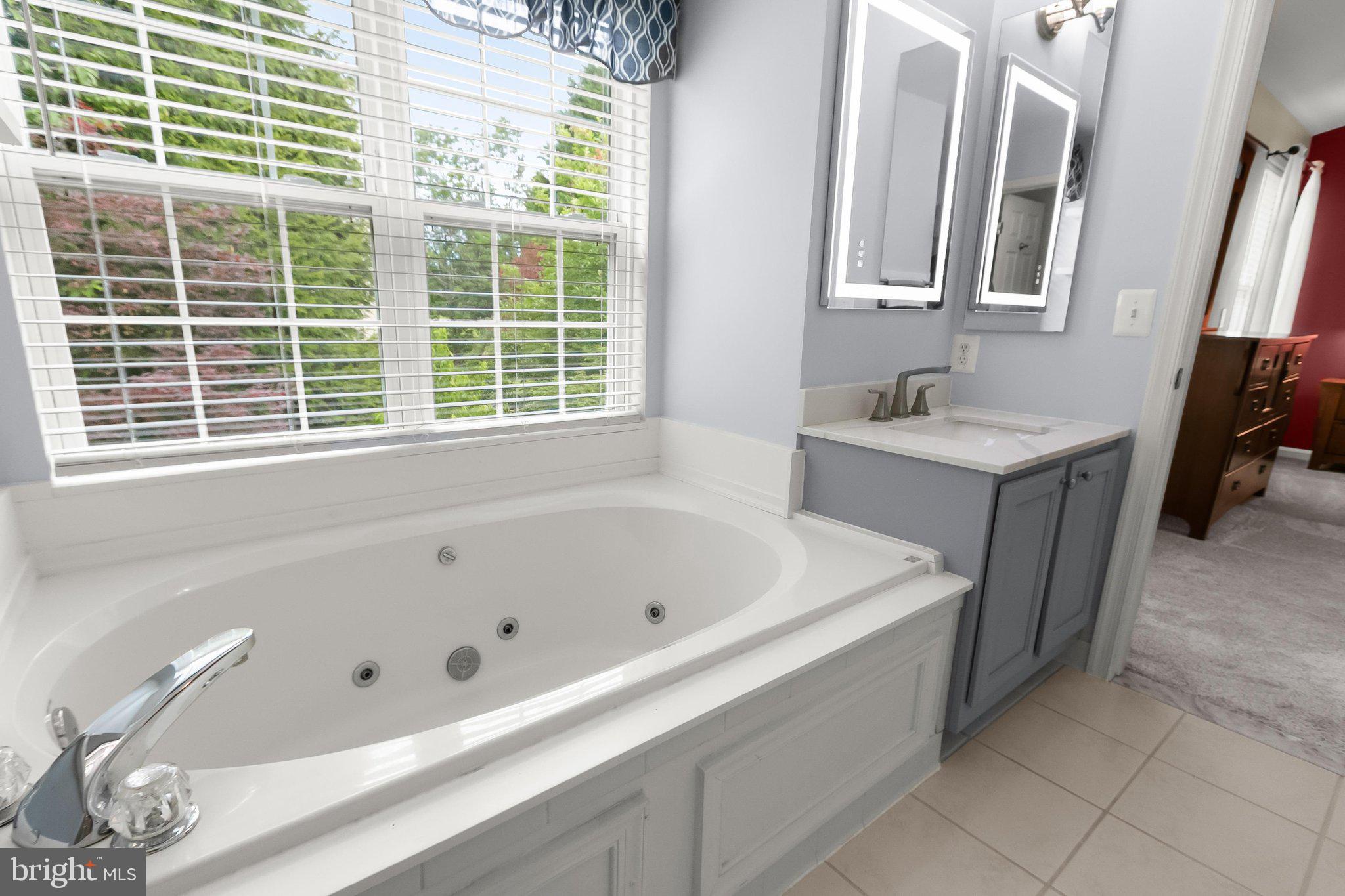 2710 Dunleer Road Ellicott City, MD 21042 - Photo 40 of 69 Jetted tub & lighted mirrors