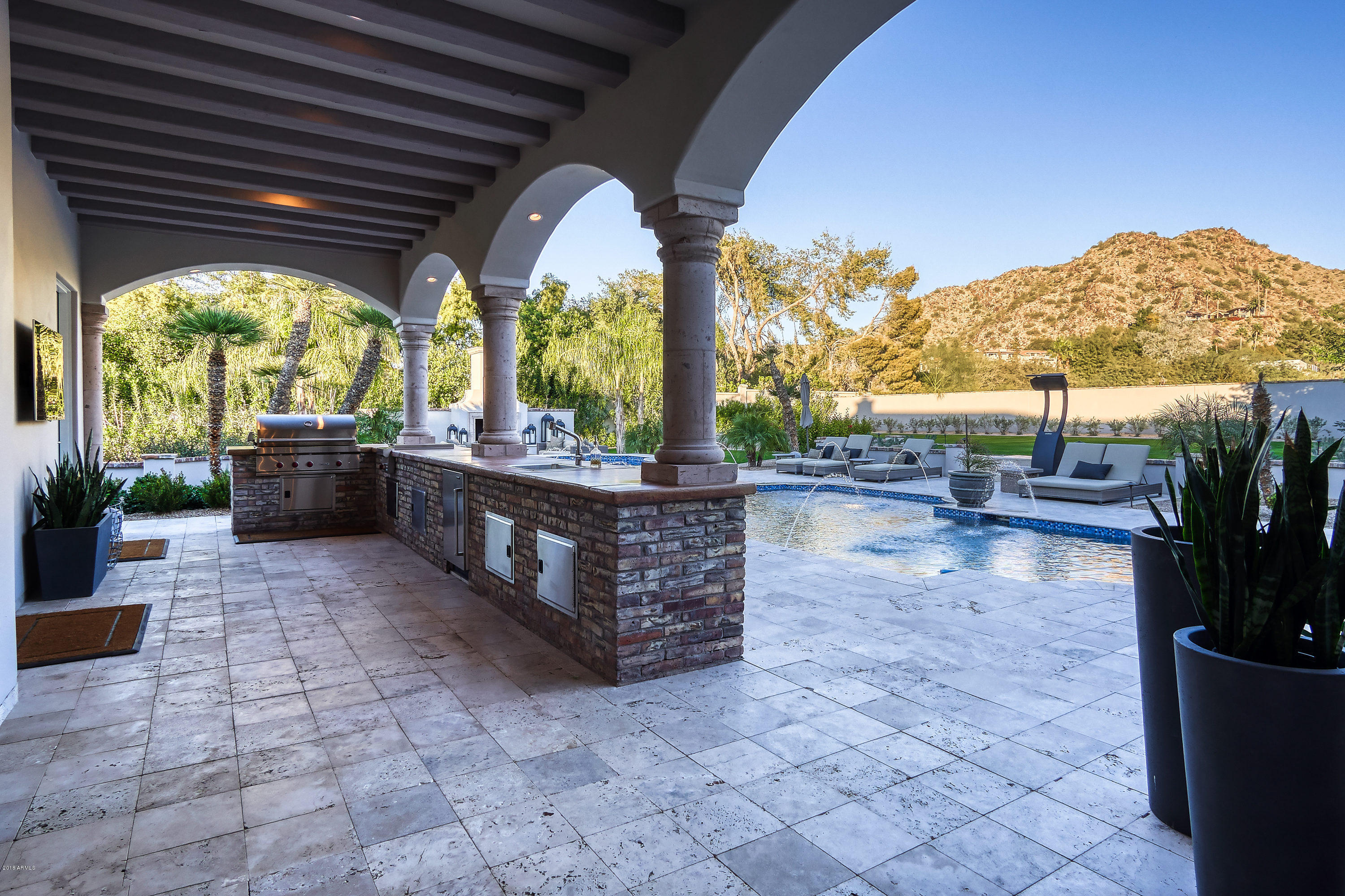 5296 East Roadrunner Road Paradise Valley, AZ 85253 - Photo 102 of 128 55-110-Outdoor Kitchen