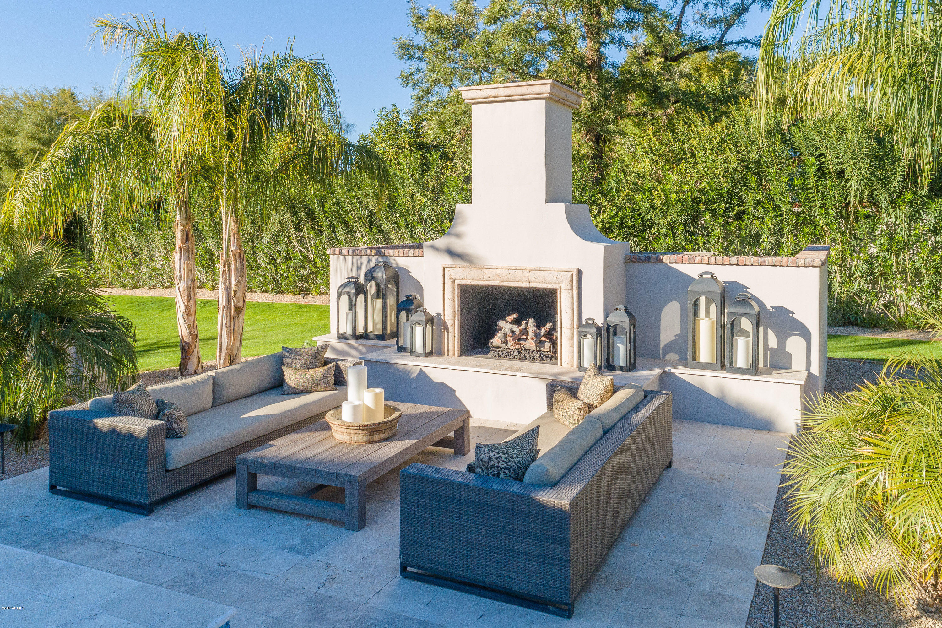 5296 East Roadrunner Road Paradise Valley, AZ 85253 - Photo 97 of 128 113-15-Backyard Firepit