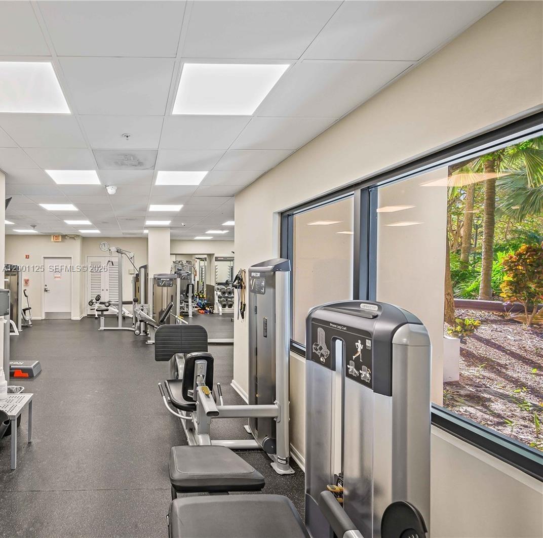 2333 Brickell Avenue, Unit 1803 Miami, FL 33129 - Photo 12 of 23 a view of a room with gym equipment