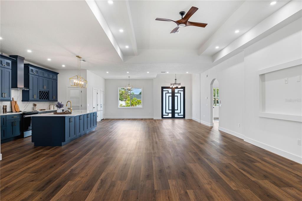 15364 Newport Road Clearwater, FL 33764 - Photo 16 of 50 a view of a kitchen with a sink and wooden floor