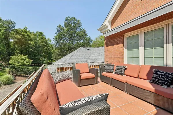 a view of a house with a patio