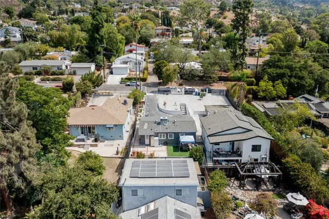 an aerial view of multiple house