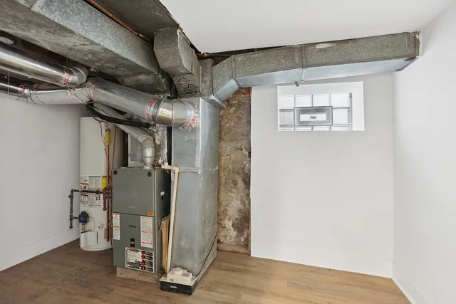 a view of a storage & utility room