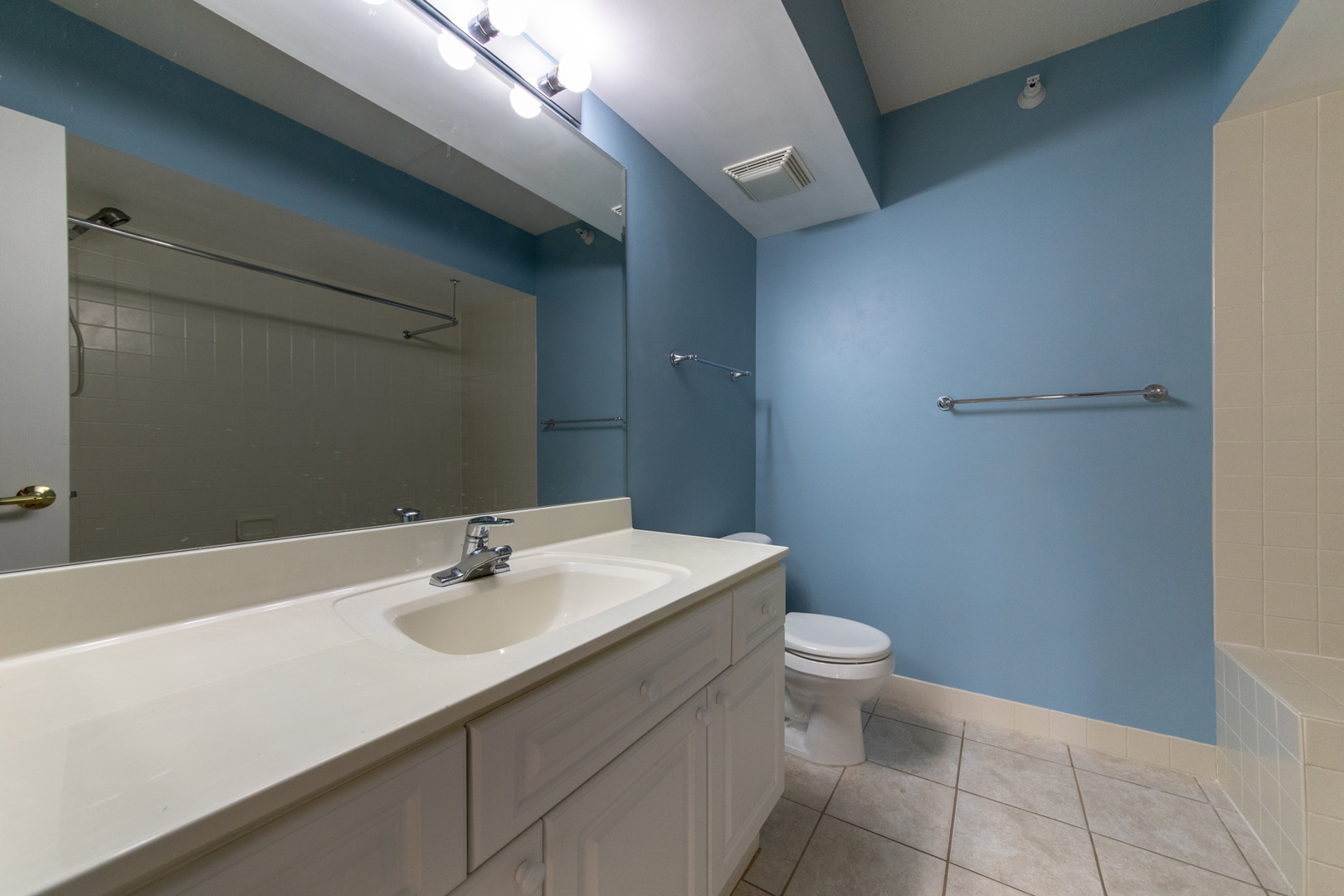 650 South River Road, Unit 601 Des Plaines, IL 60016 - Photo 11 of 20 a bathroom with a sink a toilet and a mirror
