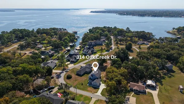 an aerial view of multiple house