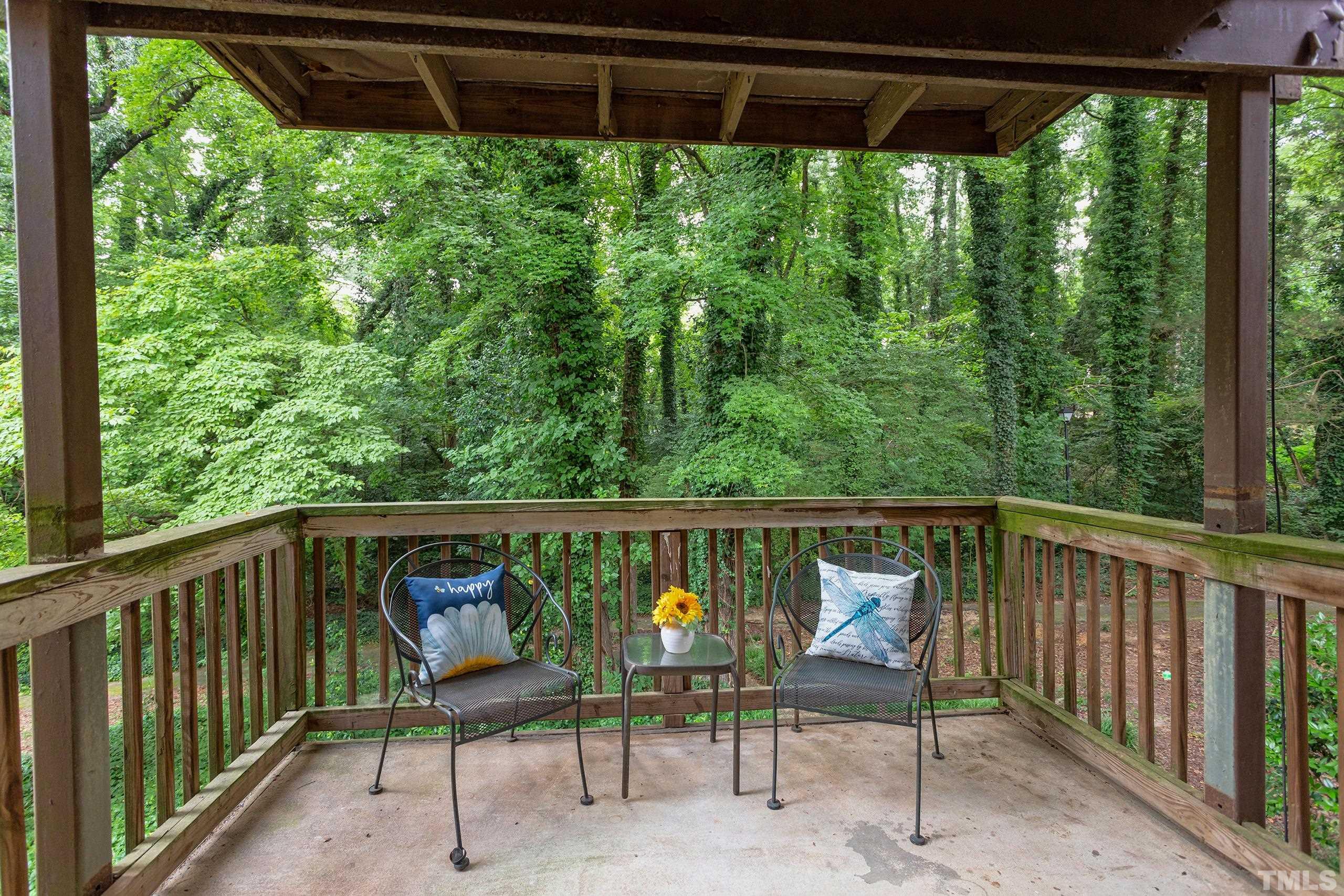 5060 Flint Ridge Place, Unit 5060 Raleigh, NC 27609 - Photo 21 of 29 a view of a two chairs in the balcony