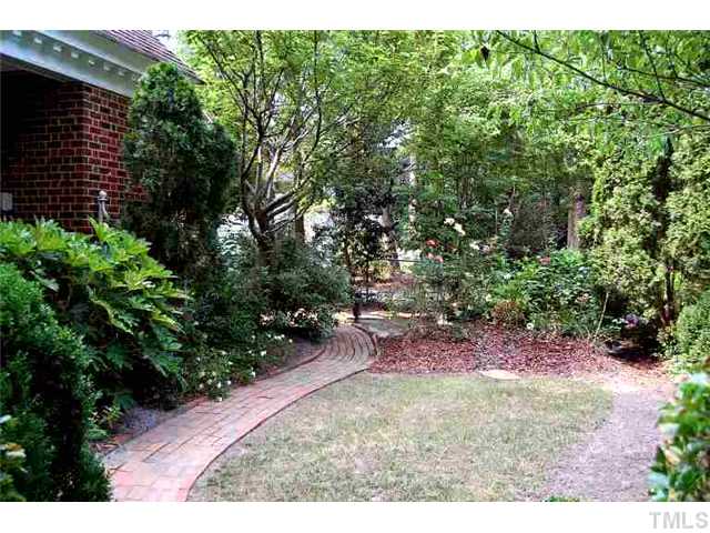 815 Marlowe Road, Unit 1 Raleigh, NC 27609 - Photo 16 of 22 a view of a backyard with garden