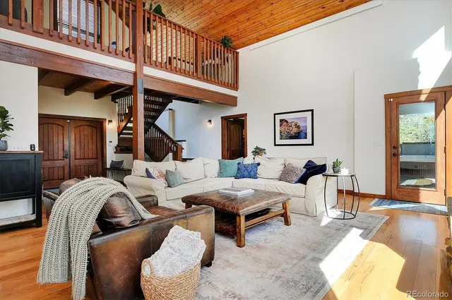 a house with trees in front of it