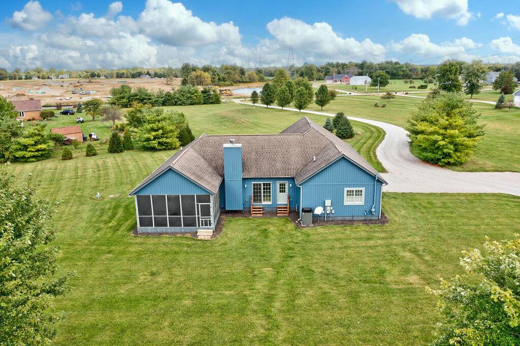 3318 Berlin Station Road Delaware, OH 43015 - Photo 39 of 59 Aerial View - Rear of house