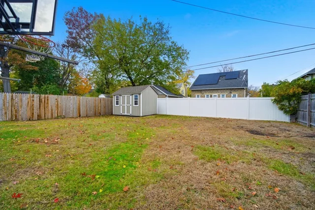 a house view with a garden space