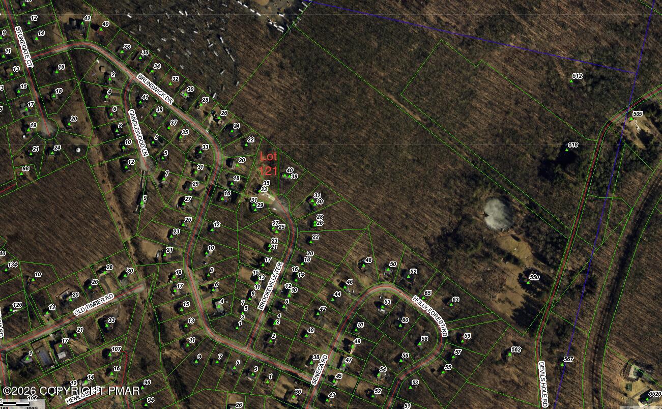 Brookeville Lot 121 Mt Pocono PA GIS