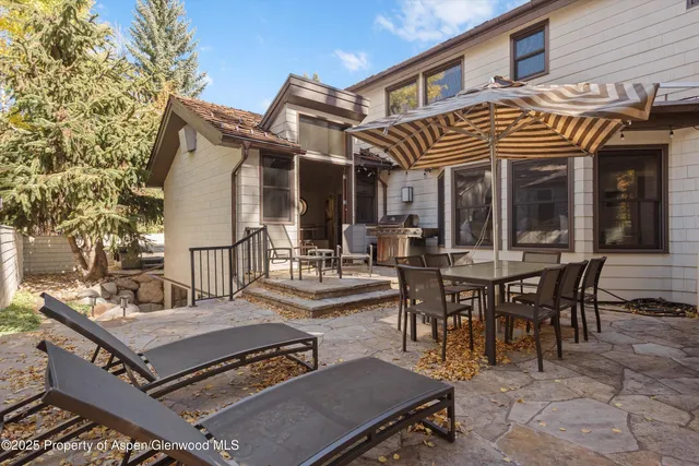 a backyard of a house