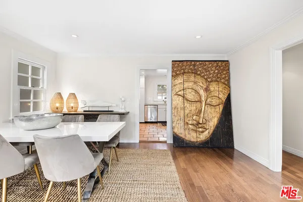 a workspace with furniture and window