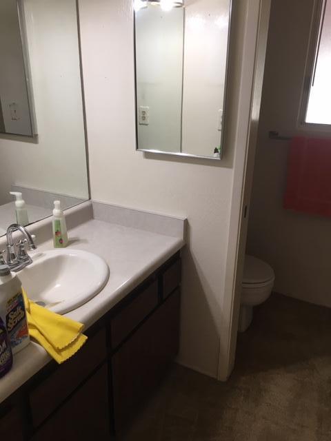 16235 Valley Ranch Road Santa Clarita, CA 91387 - Photo 8 of 24 a bathroom with a sink and a mirror