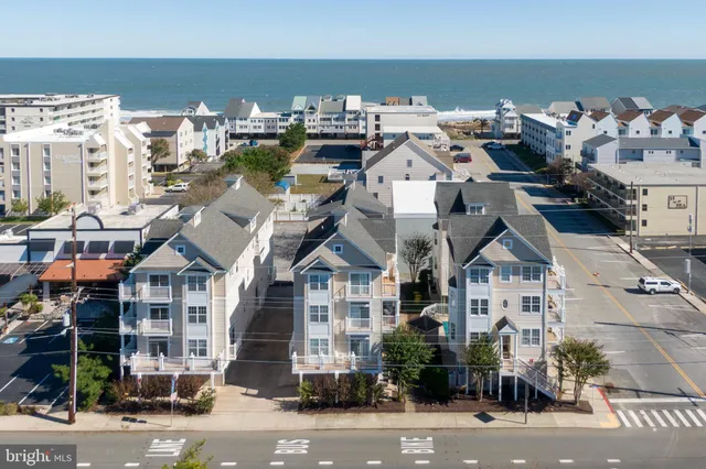 an aerial view of a building
