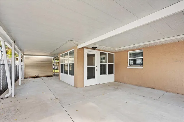 a view of front door with outdoor space