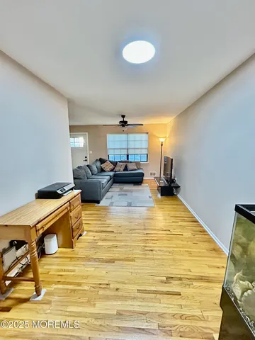 a room with furniture and a table