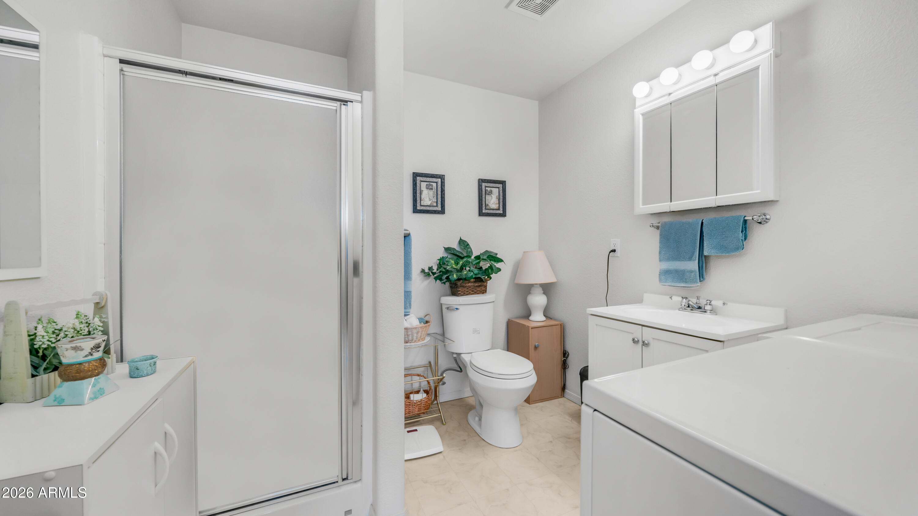 3710 South Goldfield Road, Unit 721 Apache Junction, AZ 85119 - Photo 25 of 63 a bathroom with a sink a toilet and a mirror
