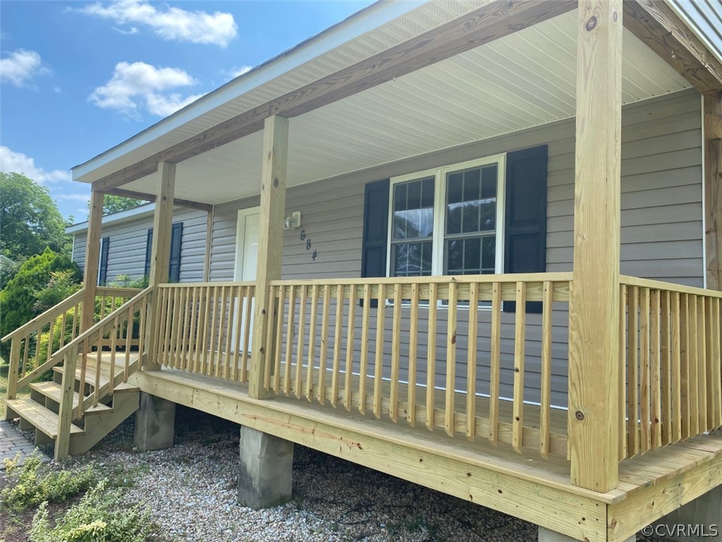 684 Bowlers Road Center Cross, VA 22437 - Photo 24 of 25 Closer look of new front porch.