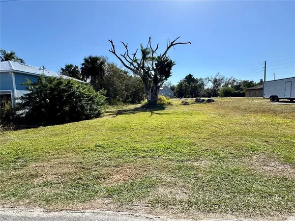 a view of yard with ocean view