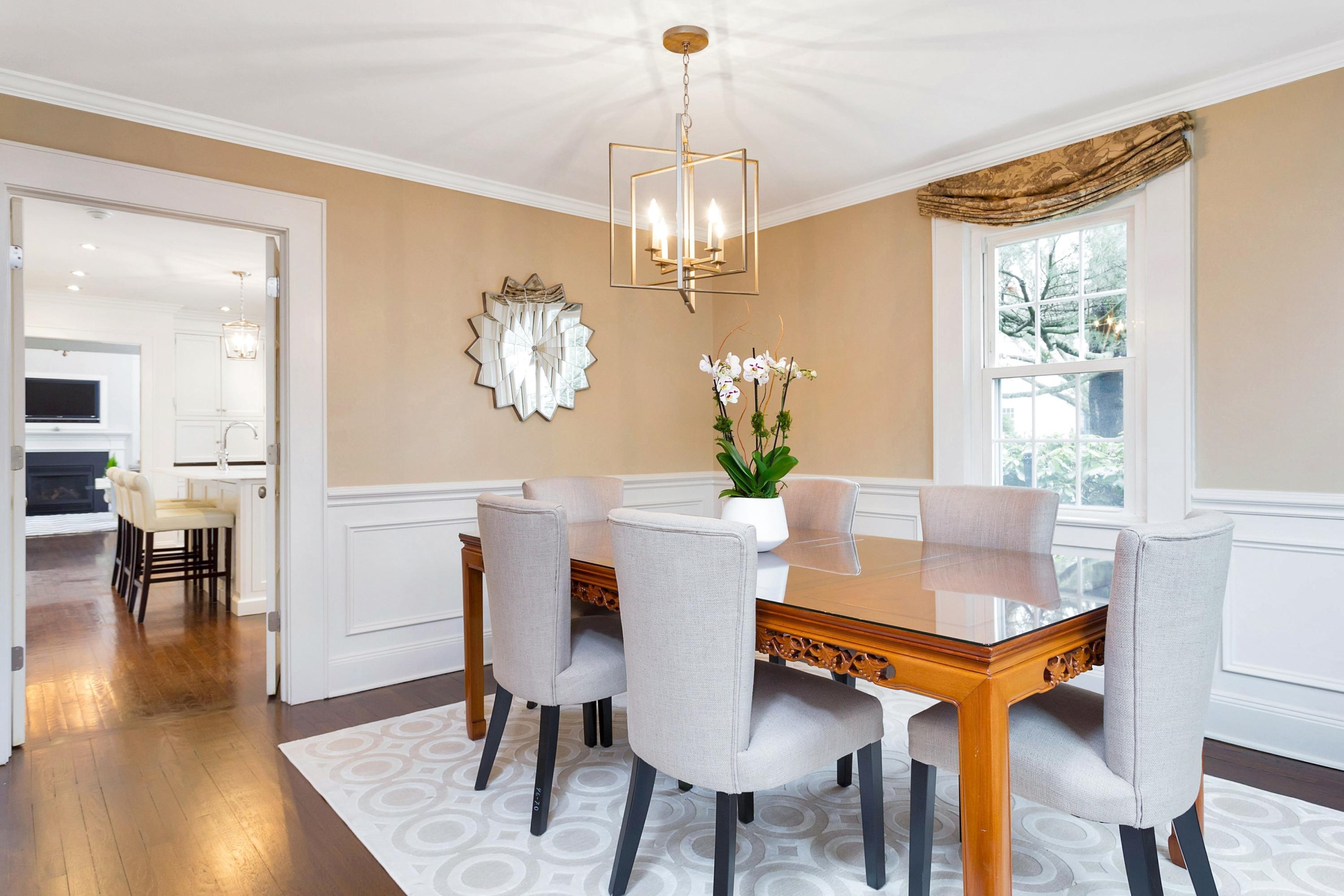 12 Dorchester Lane Riverside, CT 06878 - Photo 6 of 35 a view of a dining room with furniture and wooden floor