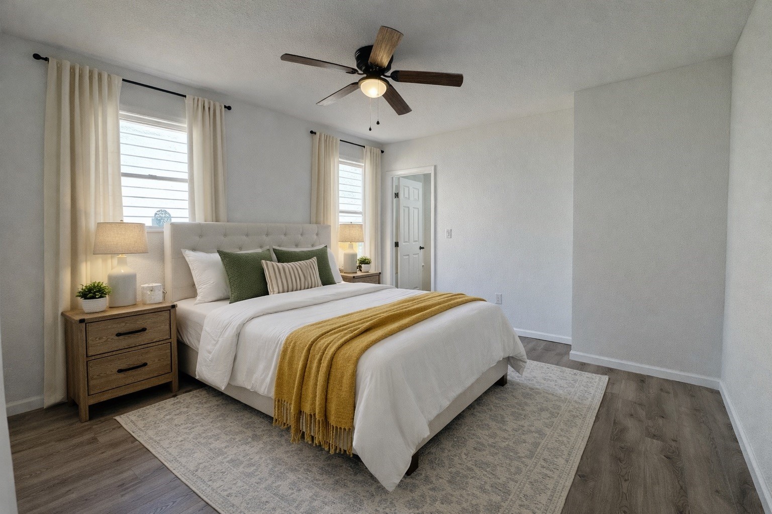 301 East 3rd Street Sweeny, TX 77480 - Photo 8 of 18 3rd Bedroom
Kitchen includes fridge
Virtually staged to show potential