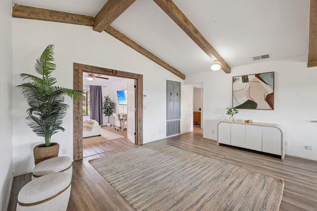 a view of a yard from a window