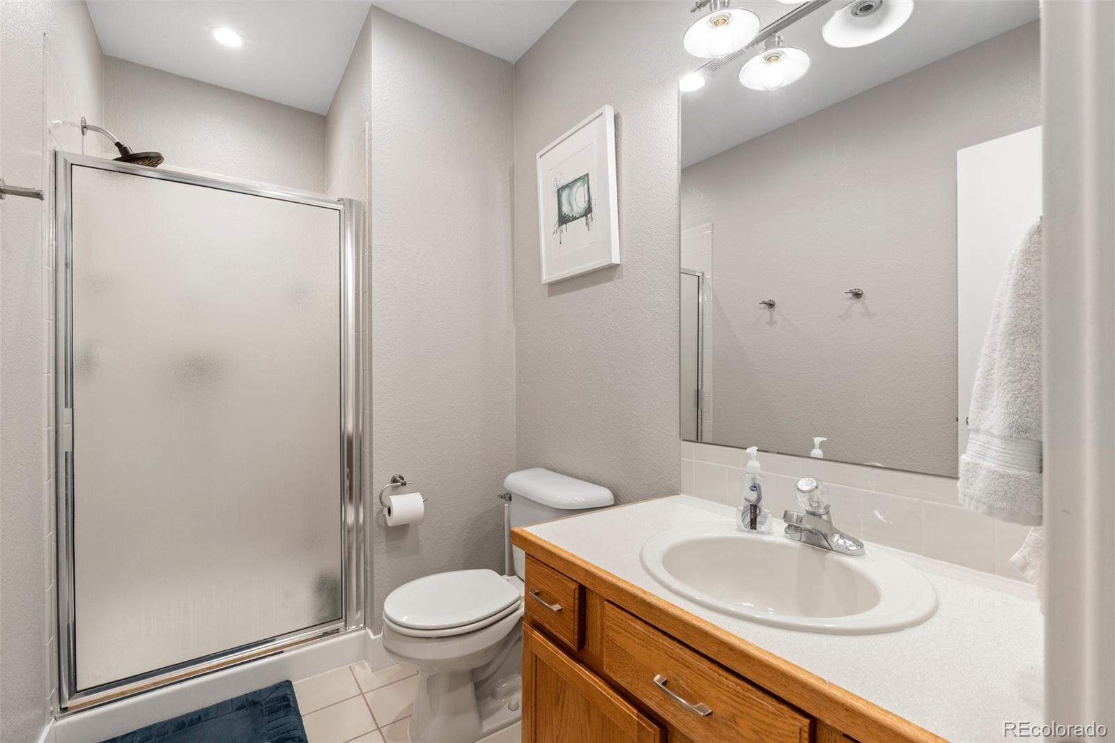 1682 Sinton Road Evergreen, CO 80439 - Photo 25 of 40 a bathroom with a sink toilet and shower