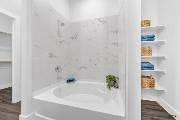 a view of wooden floor