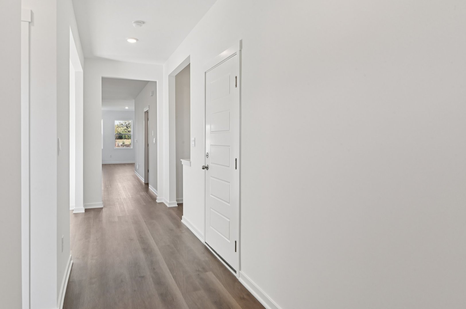 829 Mesa Lane Pingree Grove, IL 60140 - Photo 3 of 55 a view of a hallway with wooden floor