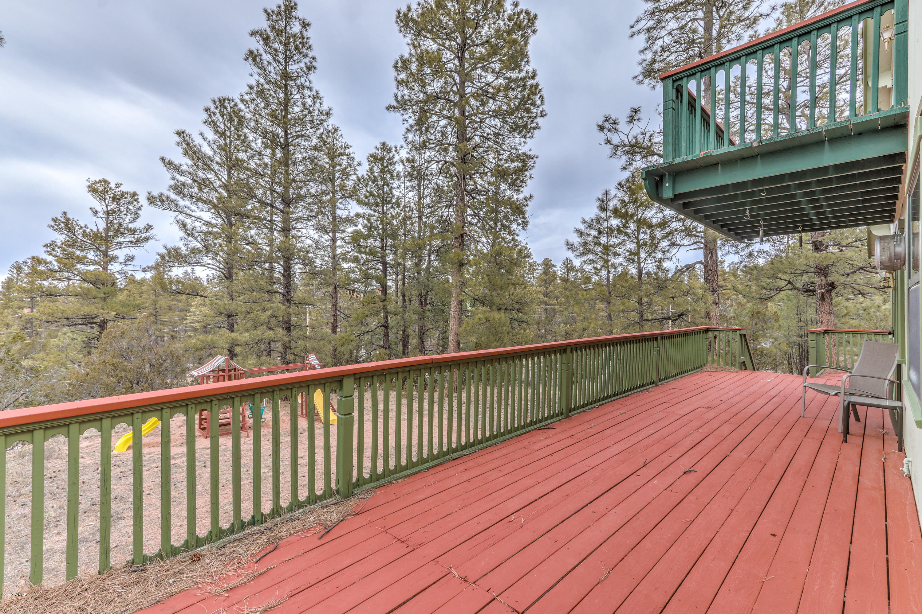 1939 Artist Draw Road Heber, AZ 85928 - Photo 6 of 40 a view of balcony with wooden floor and fence